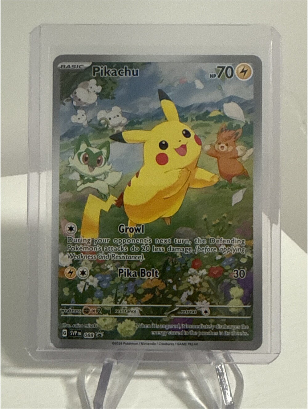 Pokémon TCG: (Sealed) Pikachu #SVP088 Paldean Adventure Chest Black Star Promo